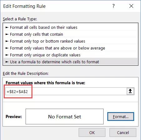 Hướng dẫn cách đánh dấu hàng dựa trên giá trị ô trong Excel